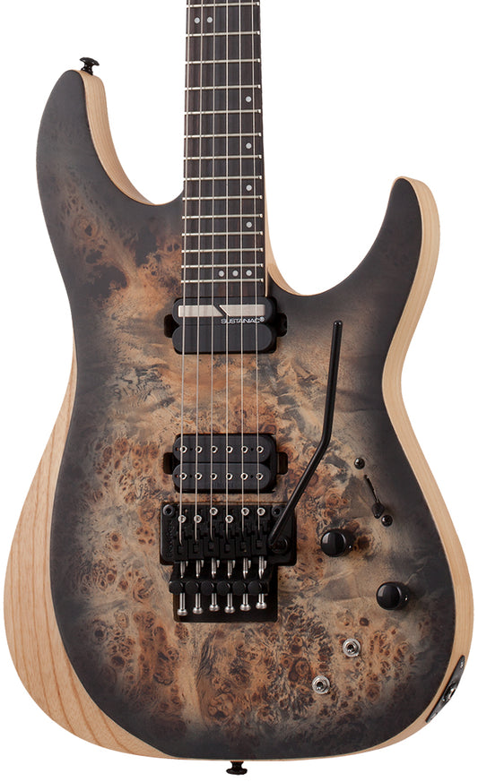 Schecter Reaper 6 FR S Electric Guitar in Satin Charcoal Burst