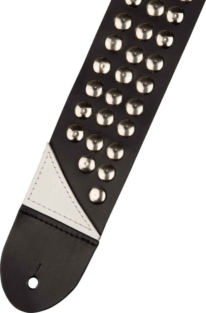 Jackson 2.5" Stud Leather Strap in Black
