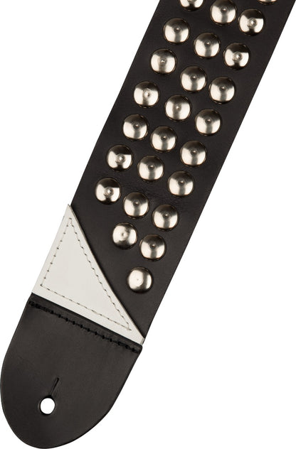 Jackson 2.5" Stud Leather Strap in Black