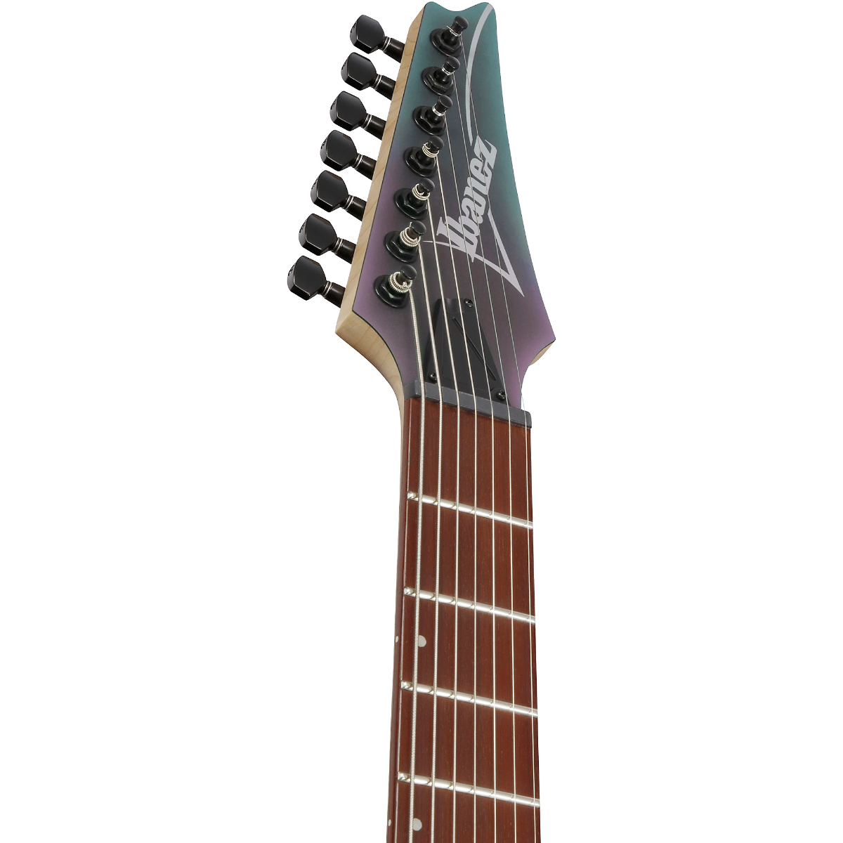 Ibanez RGA742EX 7-String Electric Guitar in Black Aurora Burst Matte