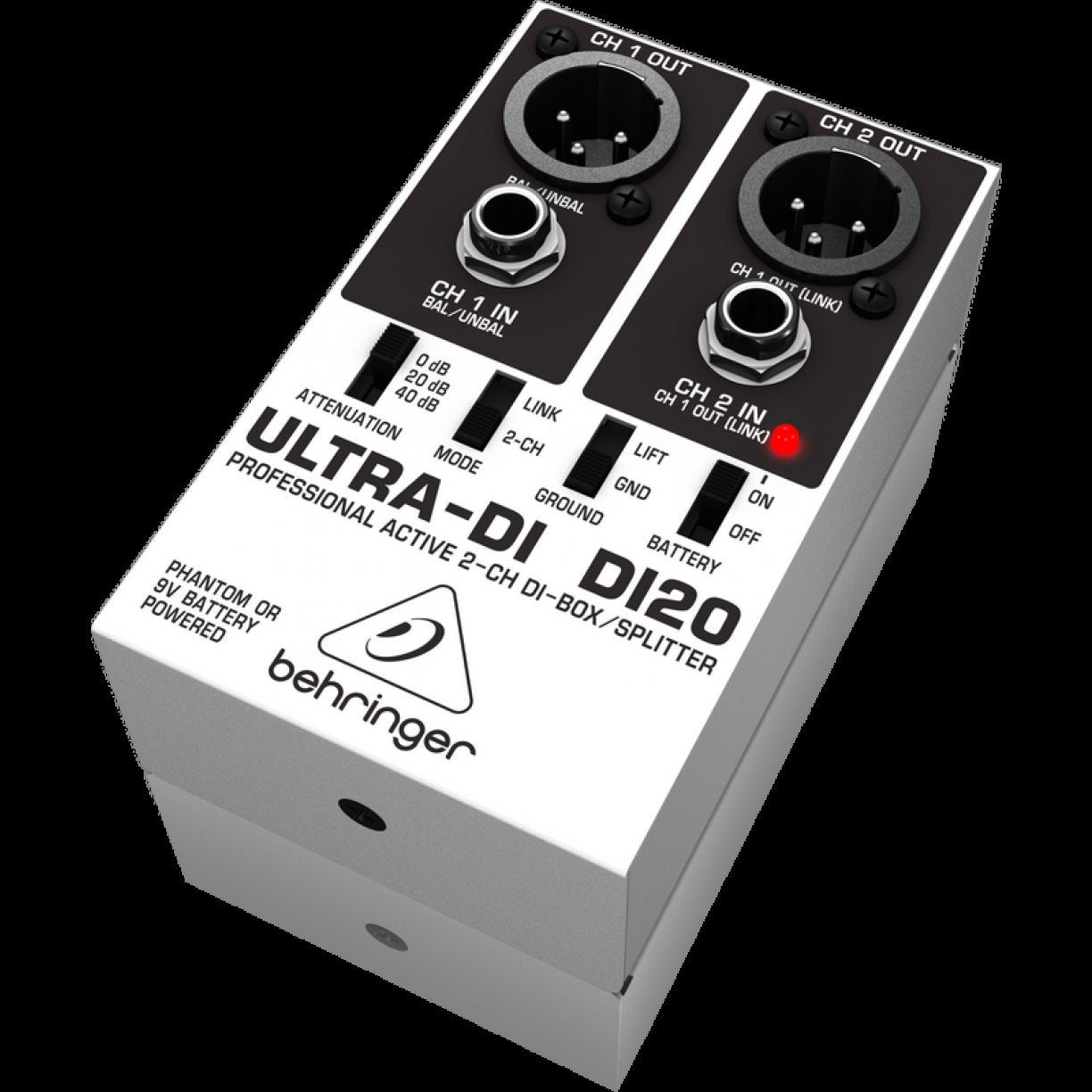BEHRINGER ULTRADI DI20 Professional Active 2 Channel DI Box and Splitter