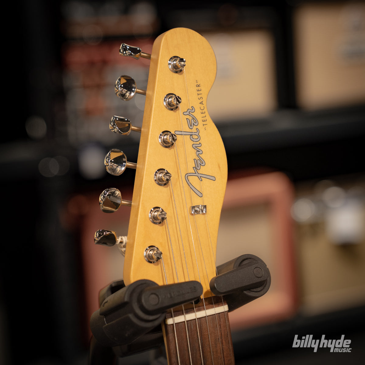 Fender Made in Japan FSR Hybrid II Telecaster SH, Rosewood Fingerboard in Satin Black - Billy Hyde Music Exclusive