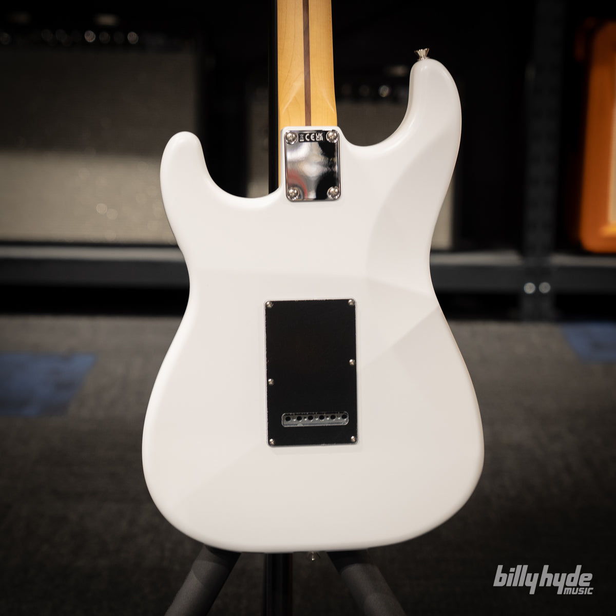 Fender Made in Japan FSR Hybrid II Stratocaster HSH, Maple Fingerboard in Satin White - Billy Hyde Music Exclusive