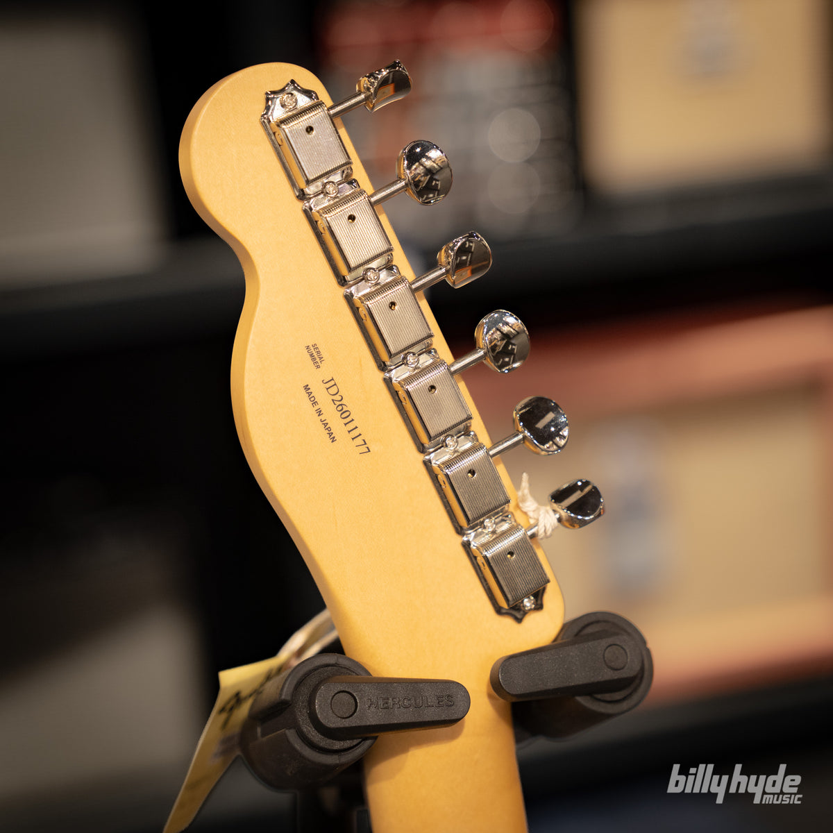 Fender Made in Japan FSR Hybrid II Telecaster SH, Rosewood Fingerboard in Satin Black - Billy Hyde Music Exclusive