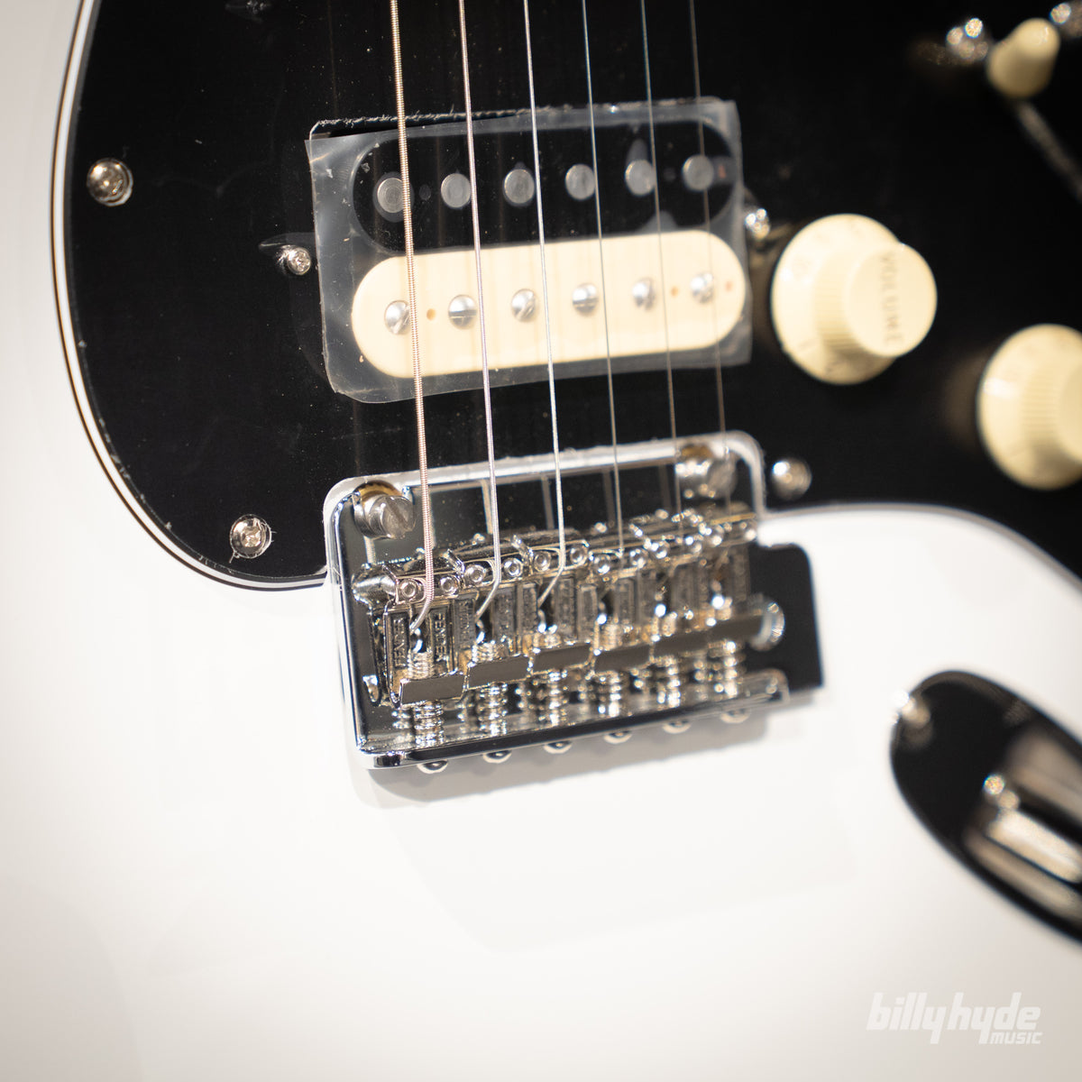 Fender Made in Japan FSR Hybrid II Stratocaster HSH, Maple Fingerboard in Satin White - Billy Hyde Music Exclusive