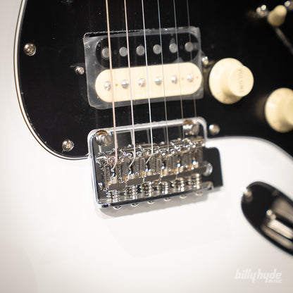 Fender Made in Japan FSR Hybrid II Stratocaster HSH, Maple Fingerboard in Satin White - Billy Hyde Music Exclusive