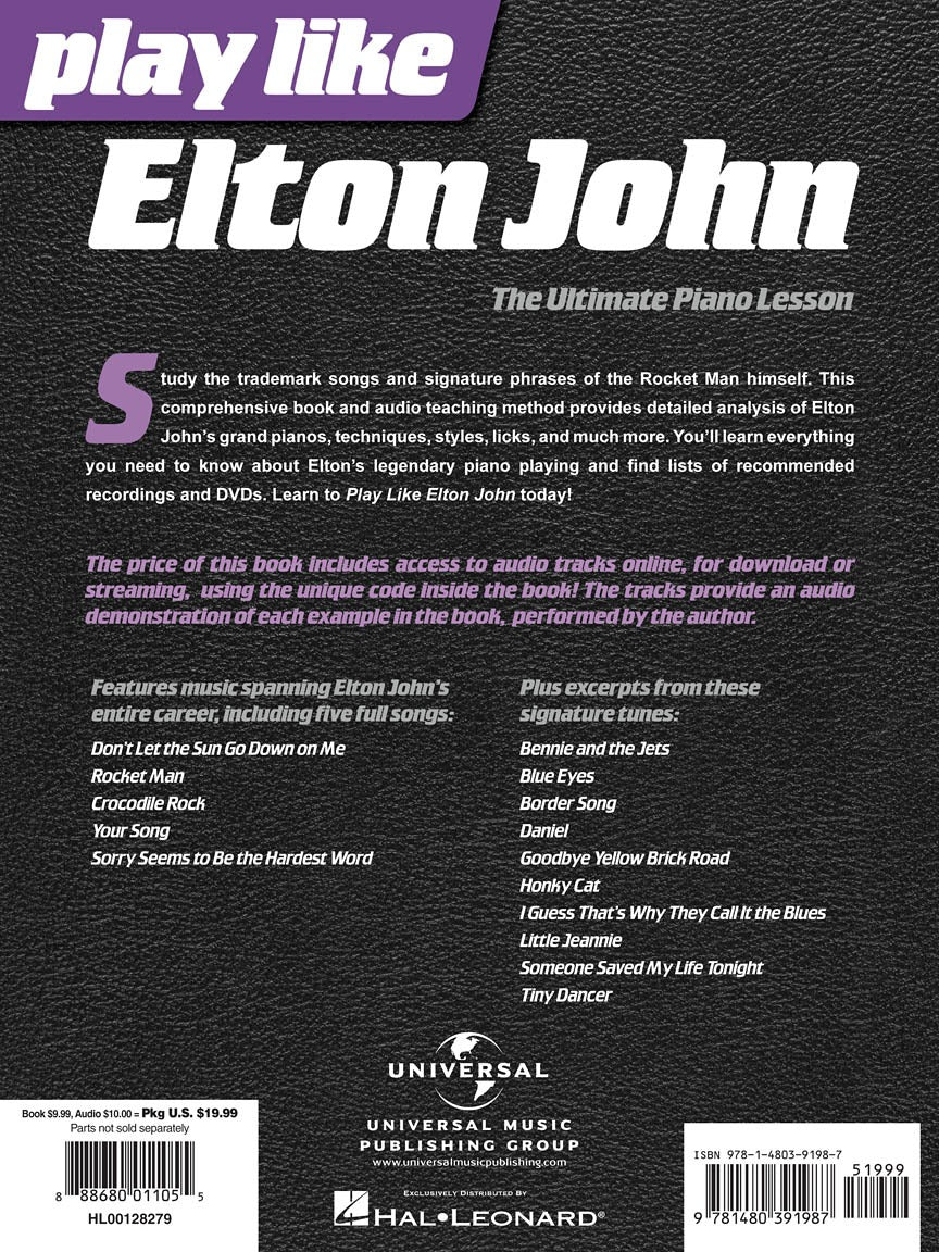 Play like Elton John Book & OLA