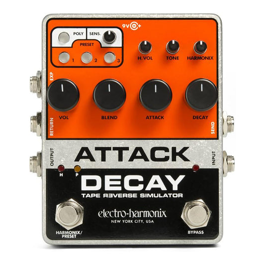 Electro Harmonix Attack Decay Tape Reverse Simulator Pedal