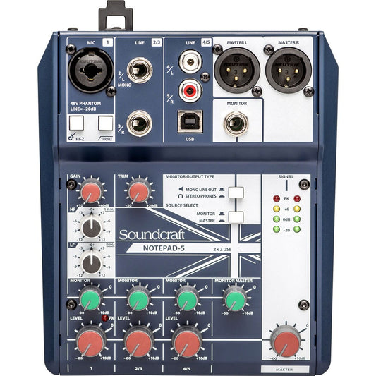 Soundcraft Notepad 5 Small Format Analog Mixing Console