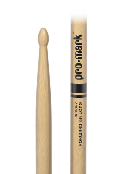Promark Classic Forward 5A Long Lacquered Hickory Wood Tip Drumsticks