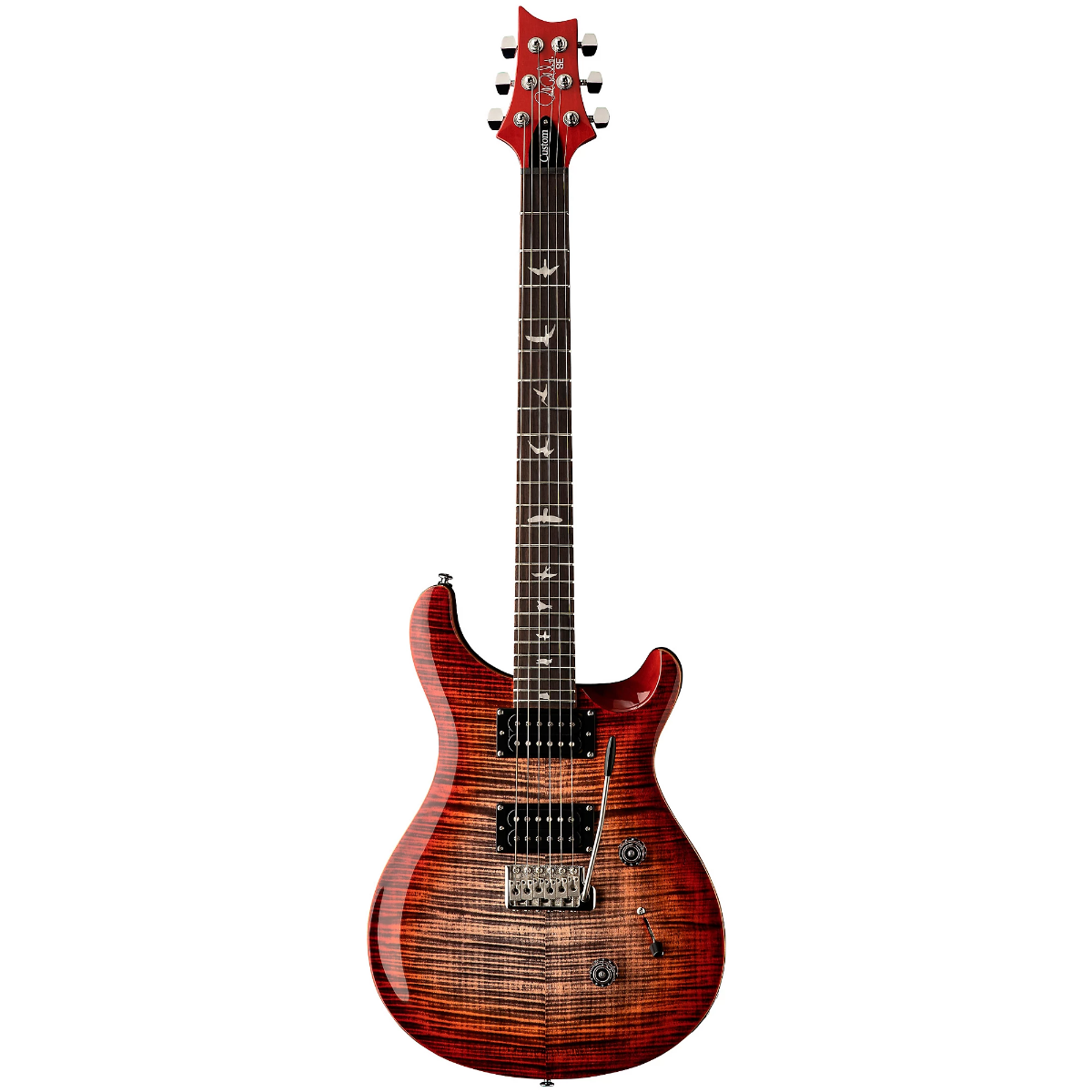 PRS SE Custom 24 Electric Guitar in Charcoal Cherry Burst