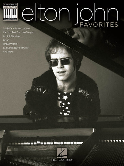 Elton John Favorites Note for Note Keyboard Transcriptions