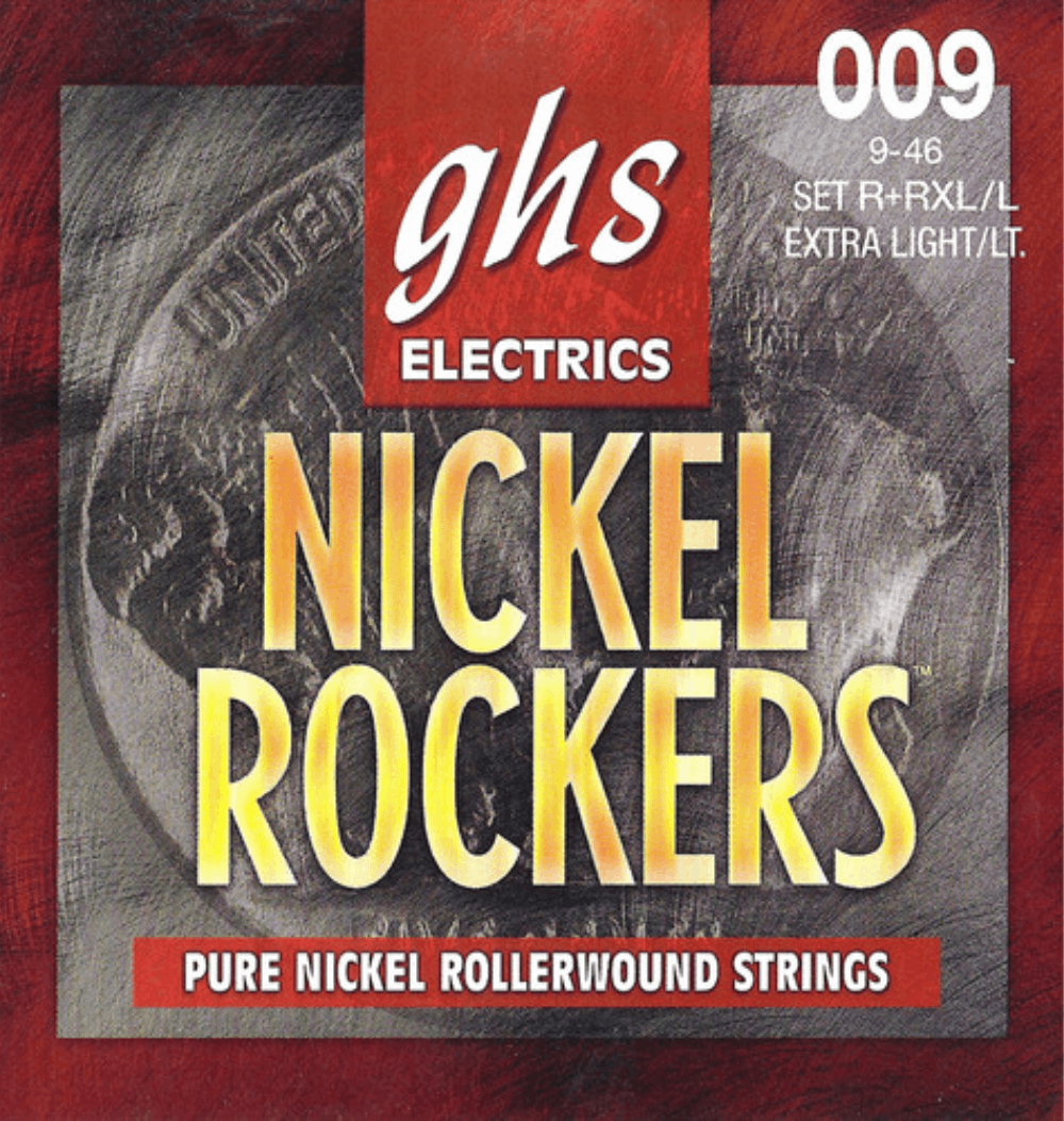GHS R+RXL/L  Nickel Rockers Electric Guitar Strings 9-46 Gauge