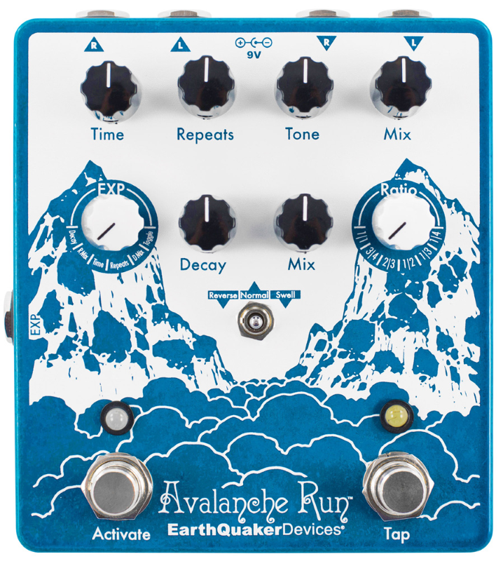 EarthQuaker Devices Avalanche Run V2 Delay and Reverb Pedal