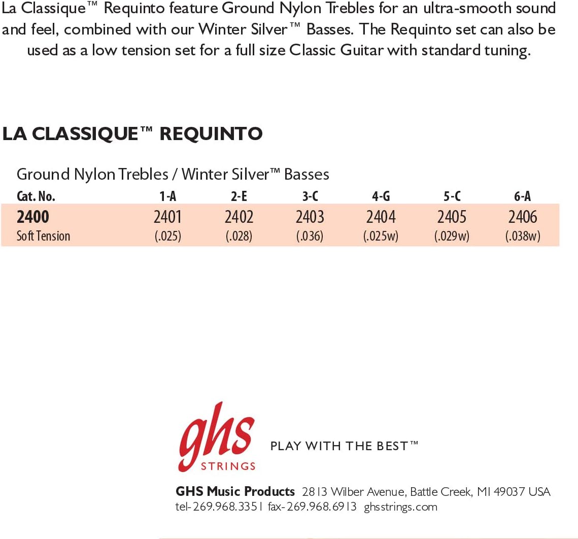 GHS 2400 Requinto 25-38 Gauge