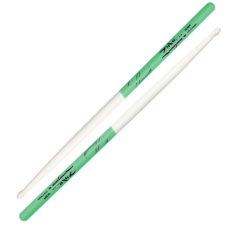 Zildjian 5A Maple Green Dip Drumsticks