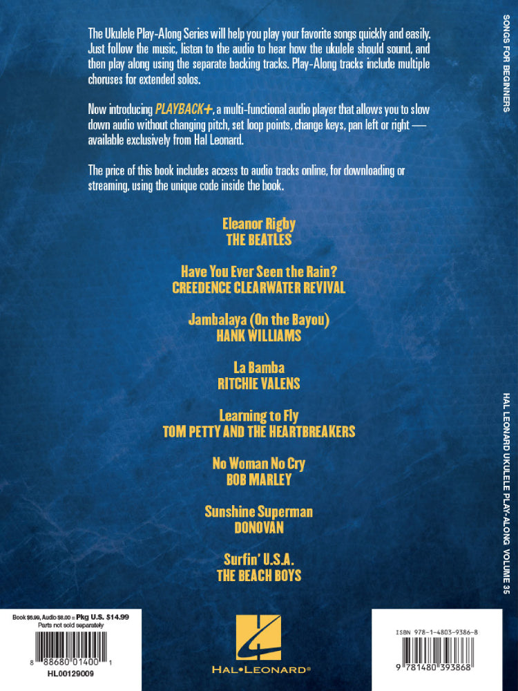 Songs For Beginners Ukulele Play Along Volume 35 Bk/Ola