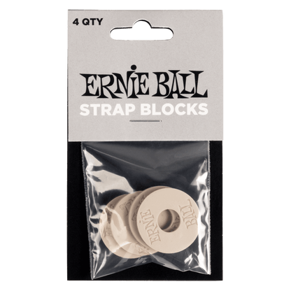Ernie Ball Strap Blocks 4pk in Gray