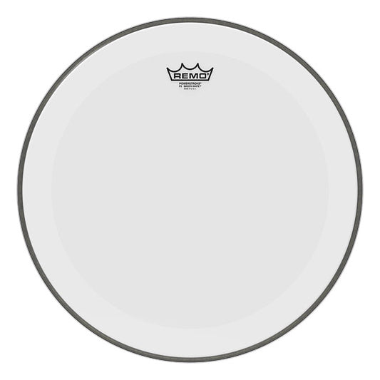Remo Powerstroke P3 Smooth White No Stripe, Bass Drumhead - 18" - P3-1218-C1