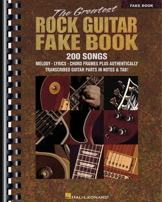 GREATEST ROCK GUITAR FAKE BOOK GTR