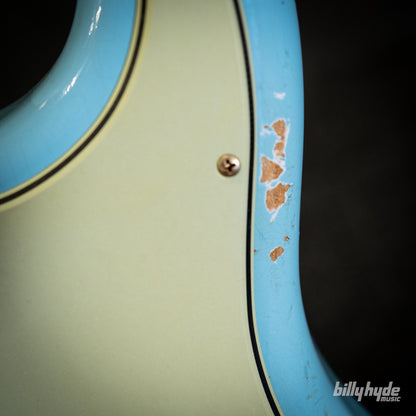 Fender Custom Shop Limited Edition 1964 L-Series Stratocaster Heavy Relic Electric Guitar in Aged Daphne Blue