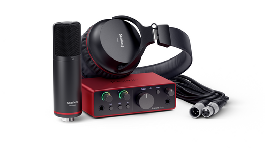 Focusrite Scarlett Solo Studio 4th Gen 2 in 2 out Interface, Condenser Mic And Headphones