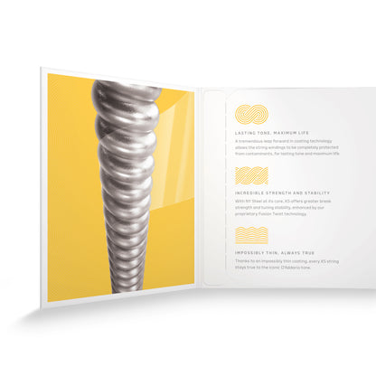 D'Addario XS Super Light Top Regular Bottom Coated Electric Guitar Strings 09-46 Gauge