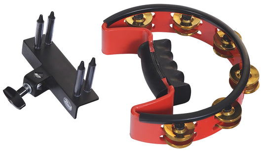 Pearl PTM50BHR Ultra Grip Adjustable Volume Tambourine Brass