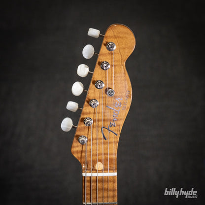 Fender Custom Shop American Custom Telecaster NOS Electric Guitar in Sapphire Blue Transparent