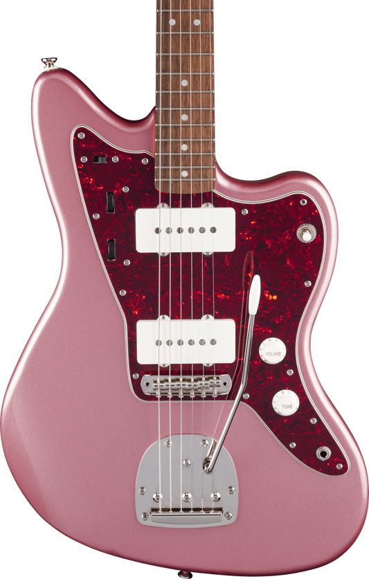 Squier FSR Classic Vibe '60s Jazzmaster, Laurel Fingerboard, Tortoiseshell Pickguard, Matching Headstock in Burgundy Mist Metallic
