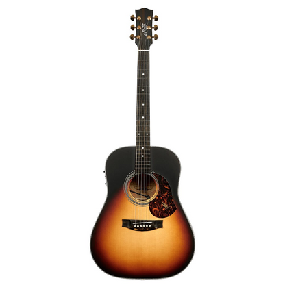 Maton Troubadour Dreadnought Acoustic Electric Guitar in Tobacco Sunburst