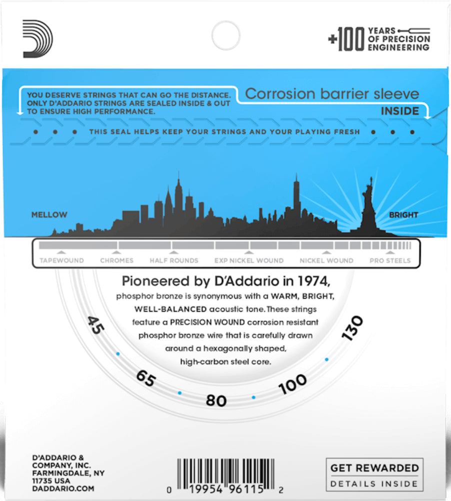 D'Addario EPBB170-5 Phosphor Bronze Acoustic Bass Strings