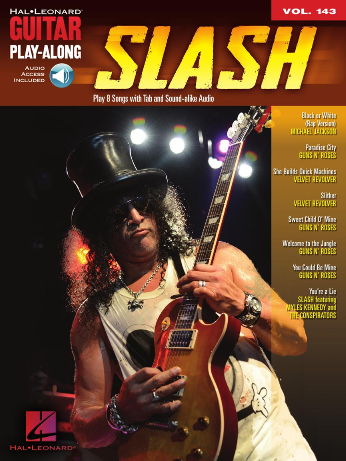 Slash Guitar Play Along Volume 143 Book & OLA