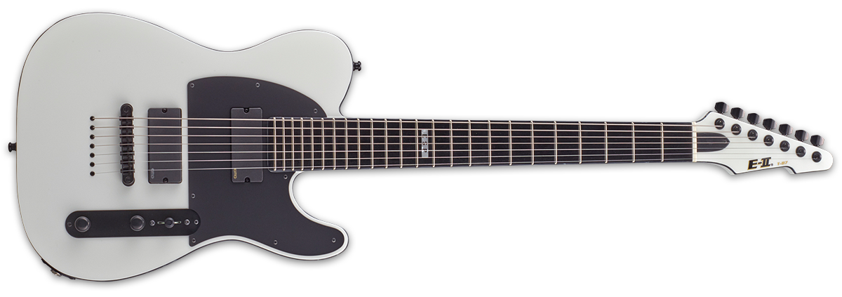 ESP E II T B7 Baritone 7 String in Snow White