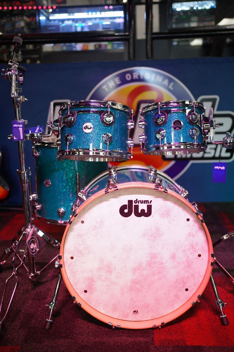 DW Collectors Series Santa Monica 4-Piece Shell Pack in Teal Glass