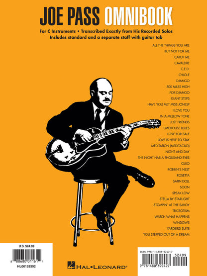 Joe Pass Omnibook For C Instruments