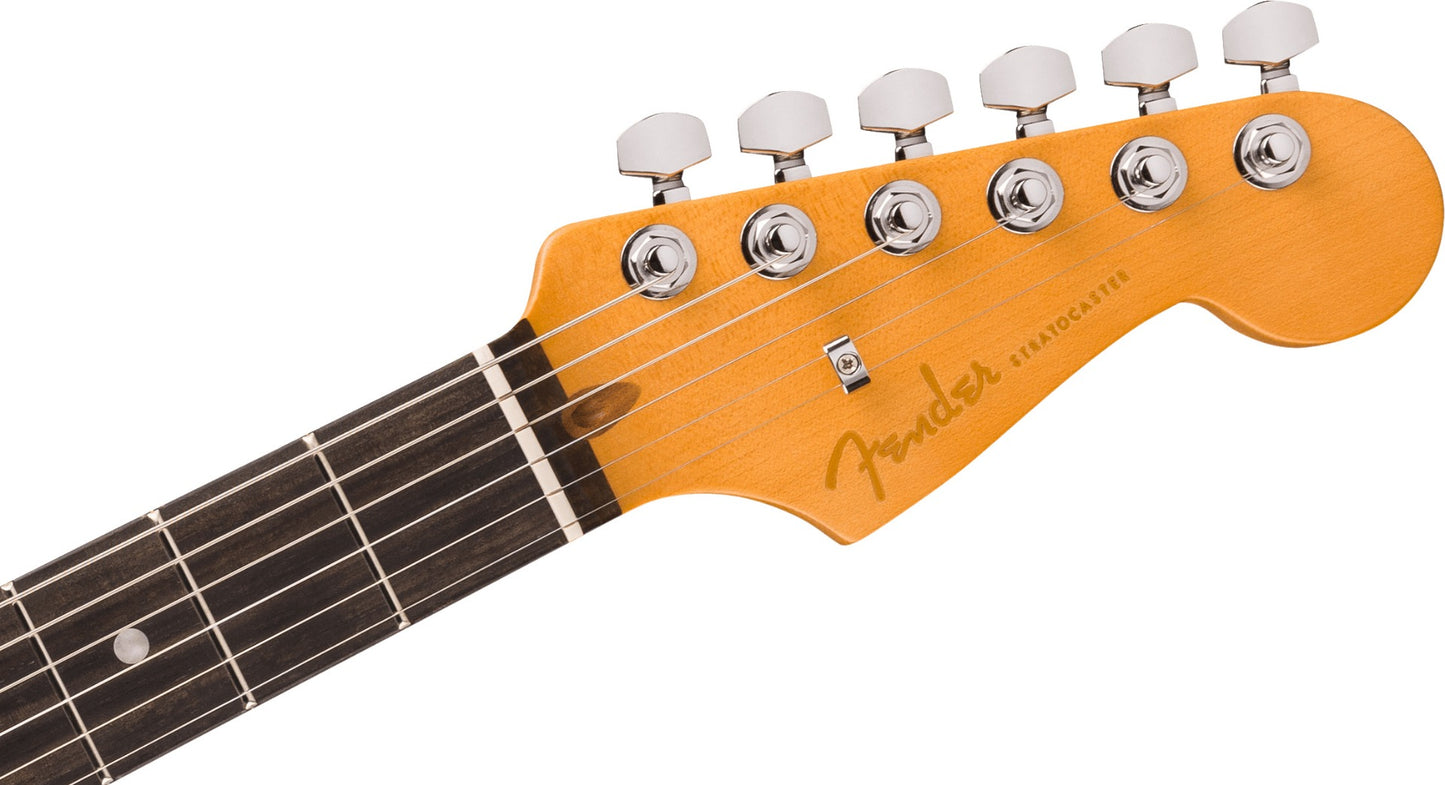 Fender American Ultra II Stratocaster HSS, Ebony Fingerboard in Texas Tea