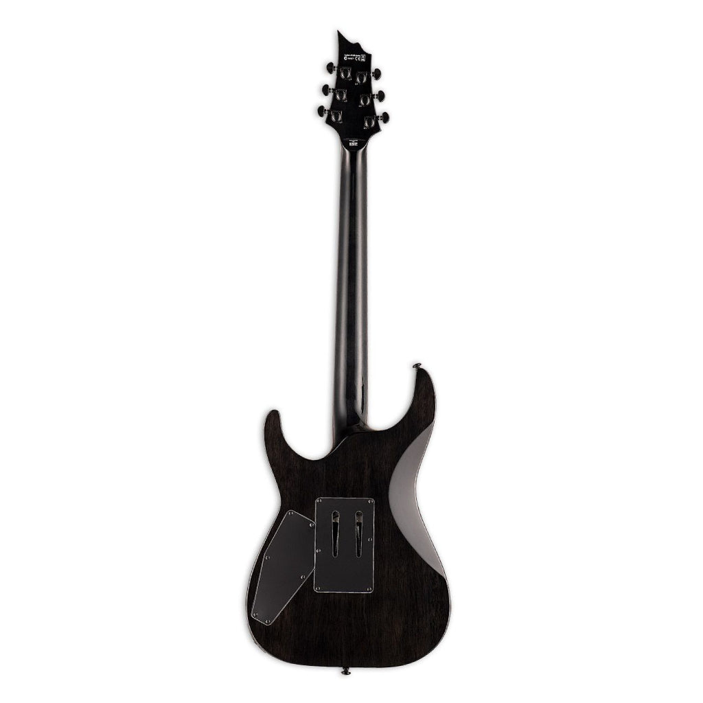 ESP LTD H 1001FR Burled Poplar Top in Black Natural Burst