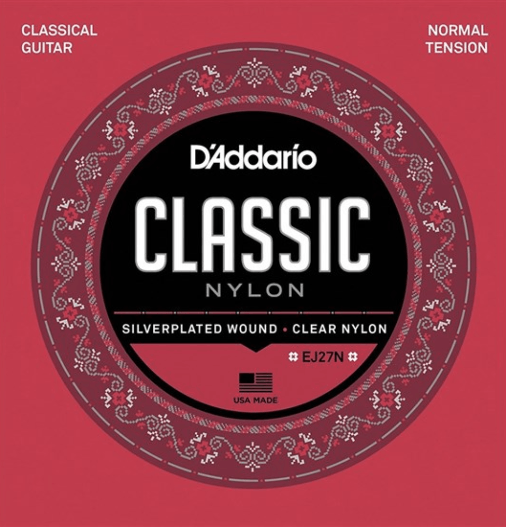 D'Addario  J2702 Student Nylon Normal Tension Classical Guitar Single 2nd String .032 Gauge
