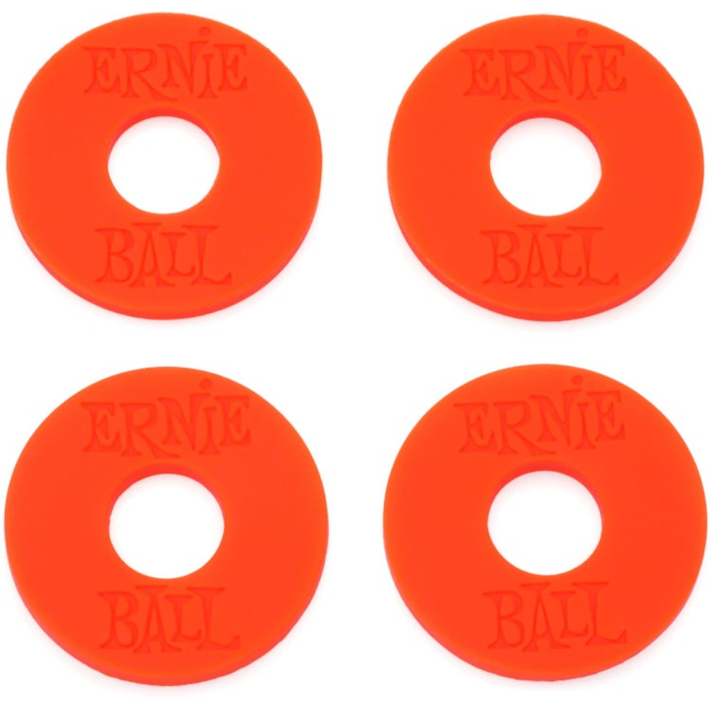 Ernie Ball Strap Blocks 4pk in Red