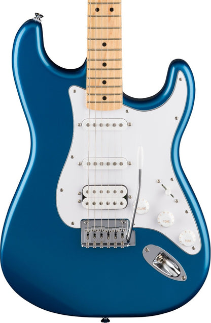 Fender Standard Stratocaster HSS, Maple Fingerboard in White Pickguard in Aqua Marine Metallic