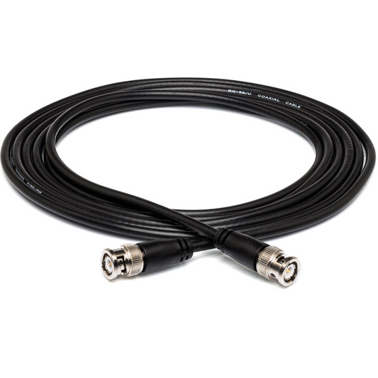 Hosa BNC58125 50 Ohm BNC TO Same Coax Cable 25 ft / 7.6M