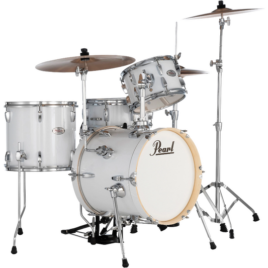 Pearl Midtown 4-Piece Compact Drum Kit in Pure White