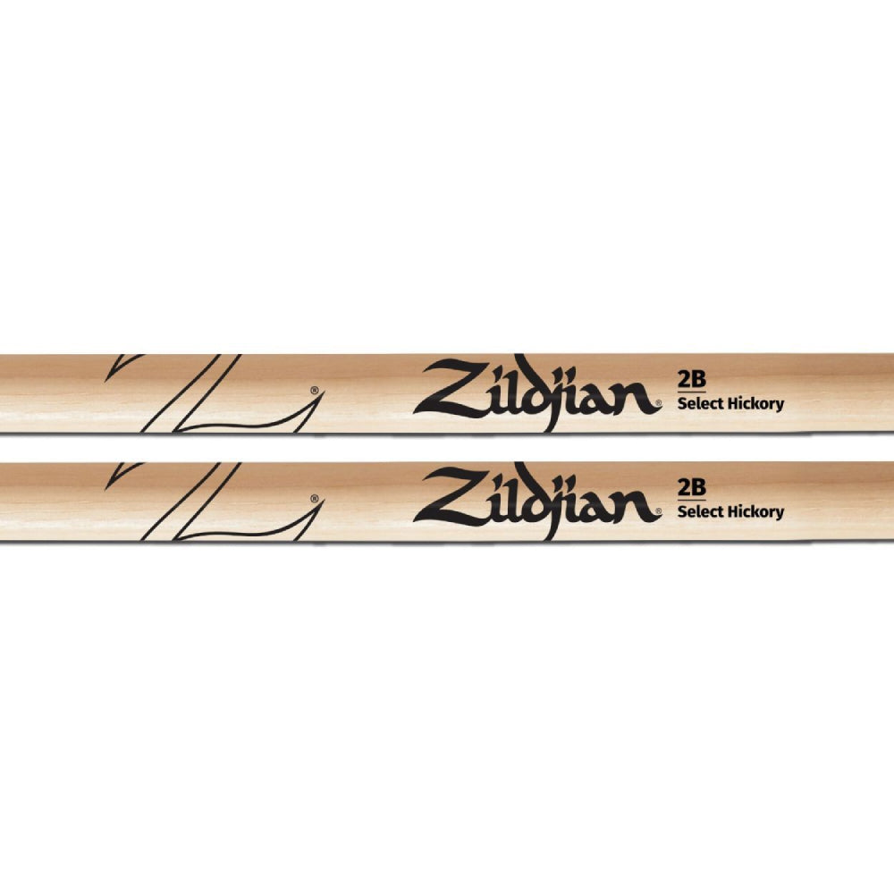 Zildjian Hickory Series 2B Wood Tip Drumsticks