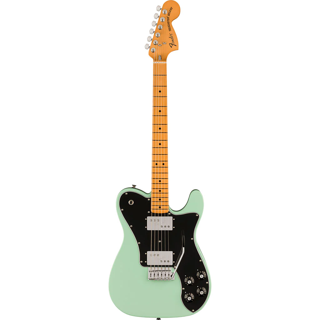 Fender Vintera II '70s Telecaster Deluxe with Tremolo, Maple Fingerboard in Surf Green