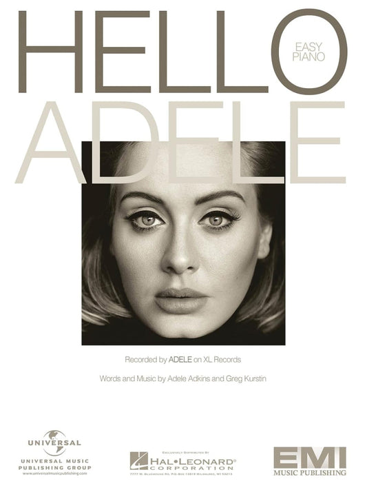 Adele Hello Easy Piano S/S