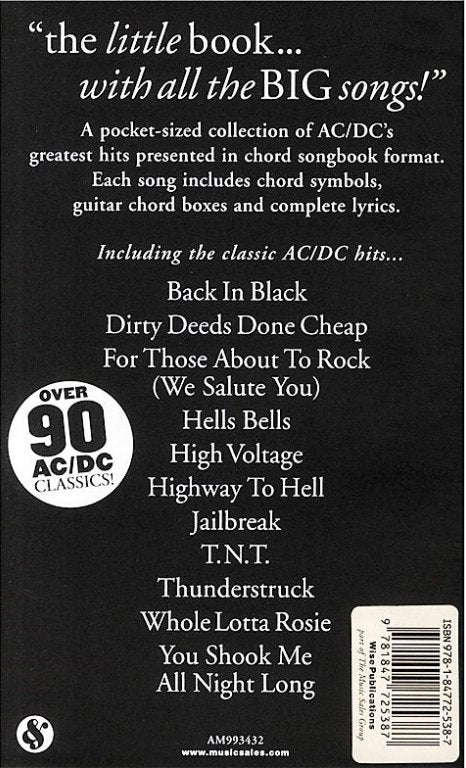 The Little Black Song Book Of AC/DC