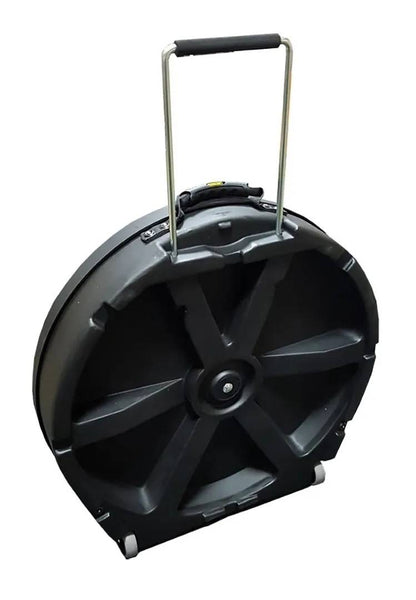Hardcase 24" Black Cymbal Case 12 Cymbals with Wheels