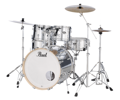 Pearl EXX Export 22" Fusion Plus 5 Piece Drum Kit in Mirror Chrome