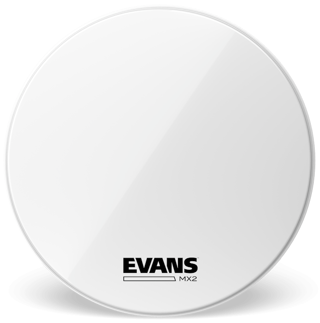Evans MX2 White Marching 26" Bass Drum Head